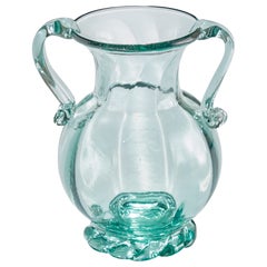 Vintage Ture Berglund, Vase, Glass, Sweden, 1940s