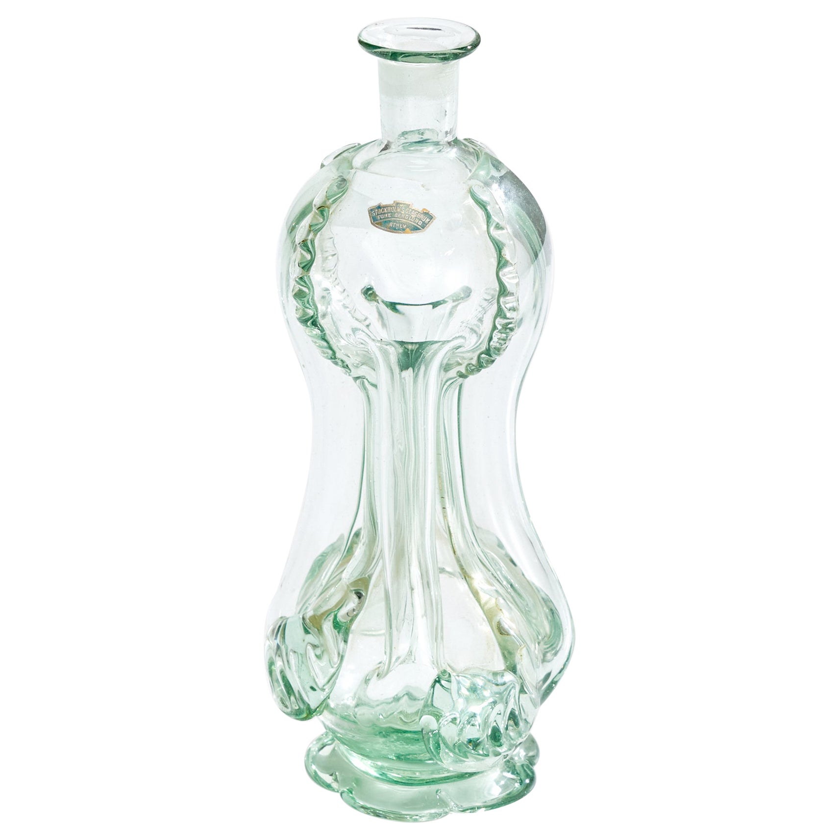 Ture Berglund, Bottle, Glass, Sweden, 1940s For Sale