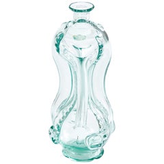 Vintage Ture Berglund, Bottle, Glass, Sweden, 1940s