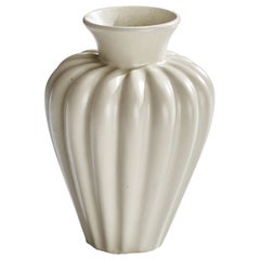 Vase en faïence de Upsala Ekeby, Suède, années 1930