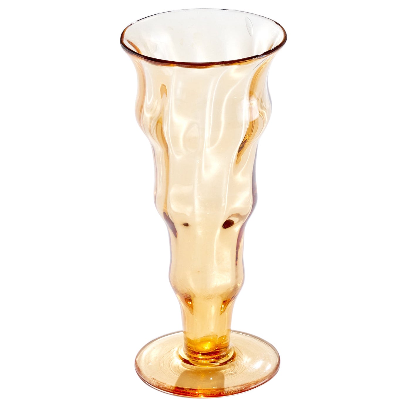 Knut Bergqvist Attribution, Vase, Glass, Sweden, 1930s For Sale