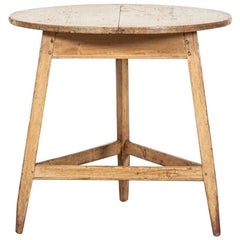 Antique 19thC English Pine Cricket Table