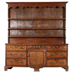 Antique Large Georgian English Oak Dresser