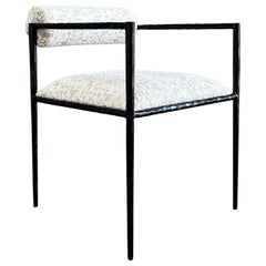Upholstered Metal Accent chair