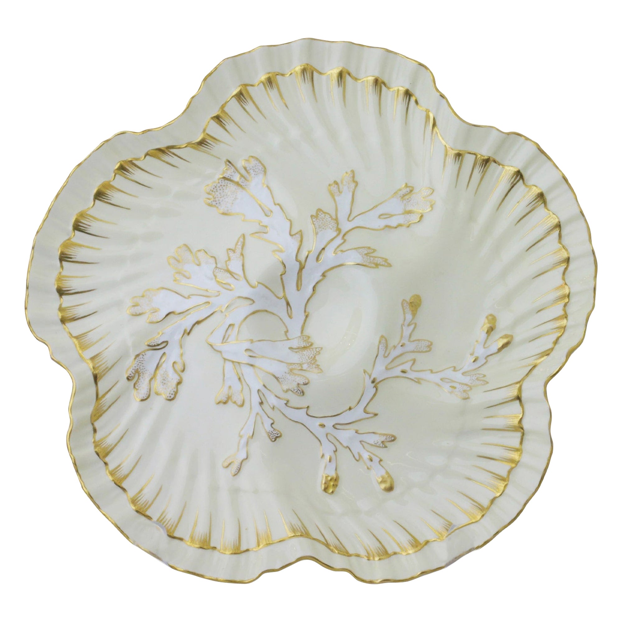 Assiette à huîtres en porcelaine Brownfield's pour Tiffany & Company en vente