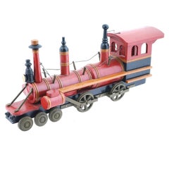 Großes Locomotives Zug-Auto-Spielzeug im Vintage-Stil