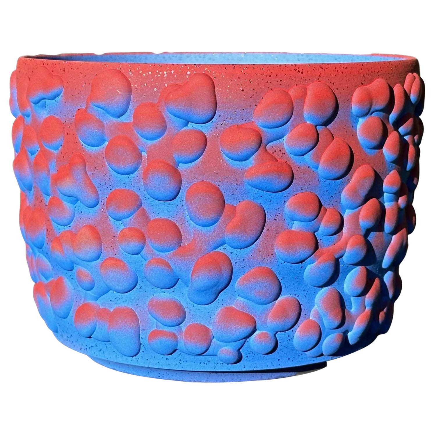 Cobalt And Cinnabar Organic Ombre Planter For Sale
