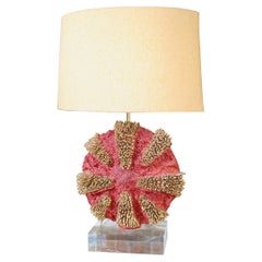 Ceramic coral table lamp