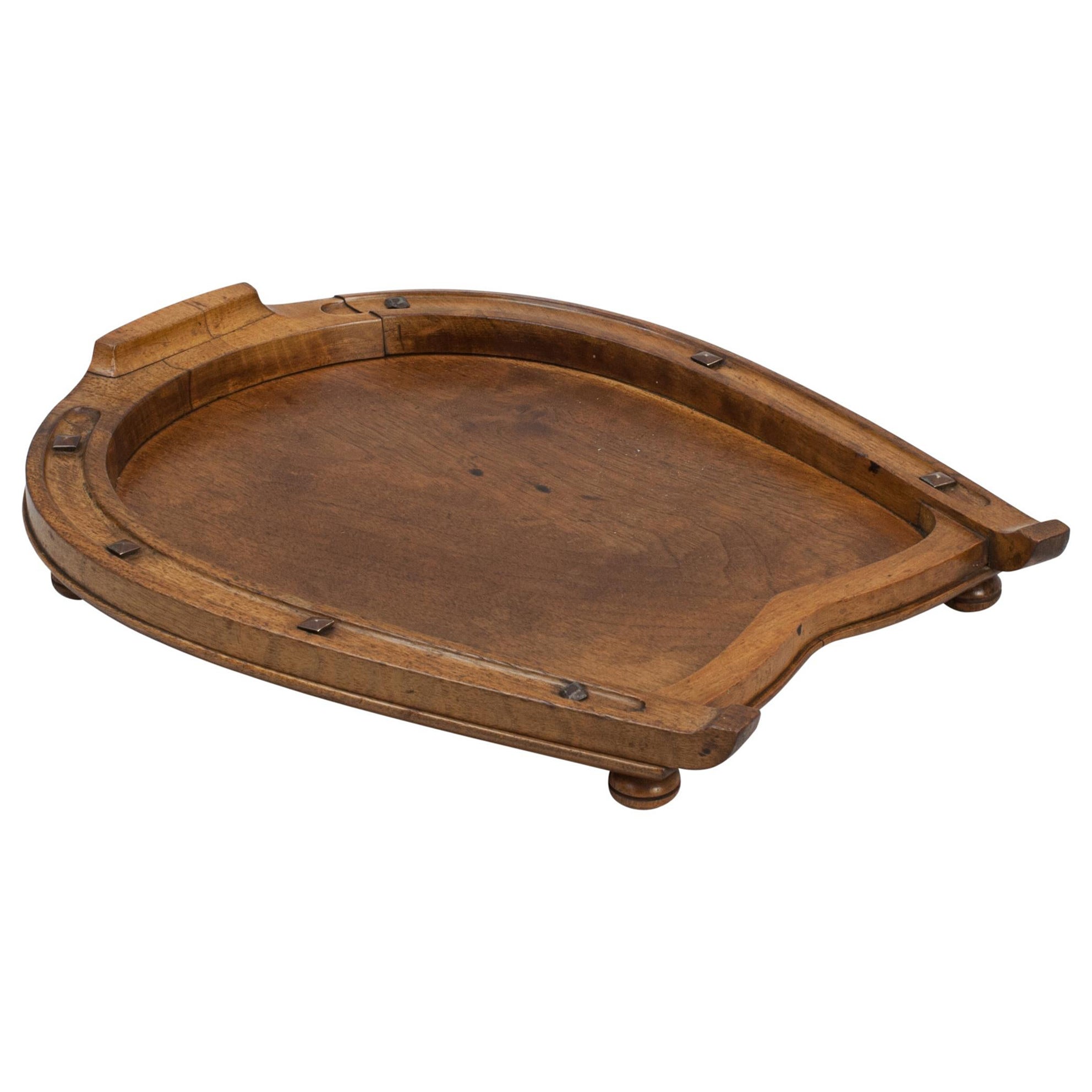 Antique Equestrian Horseshoe Tray For Sale