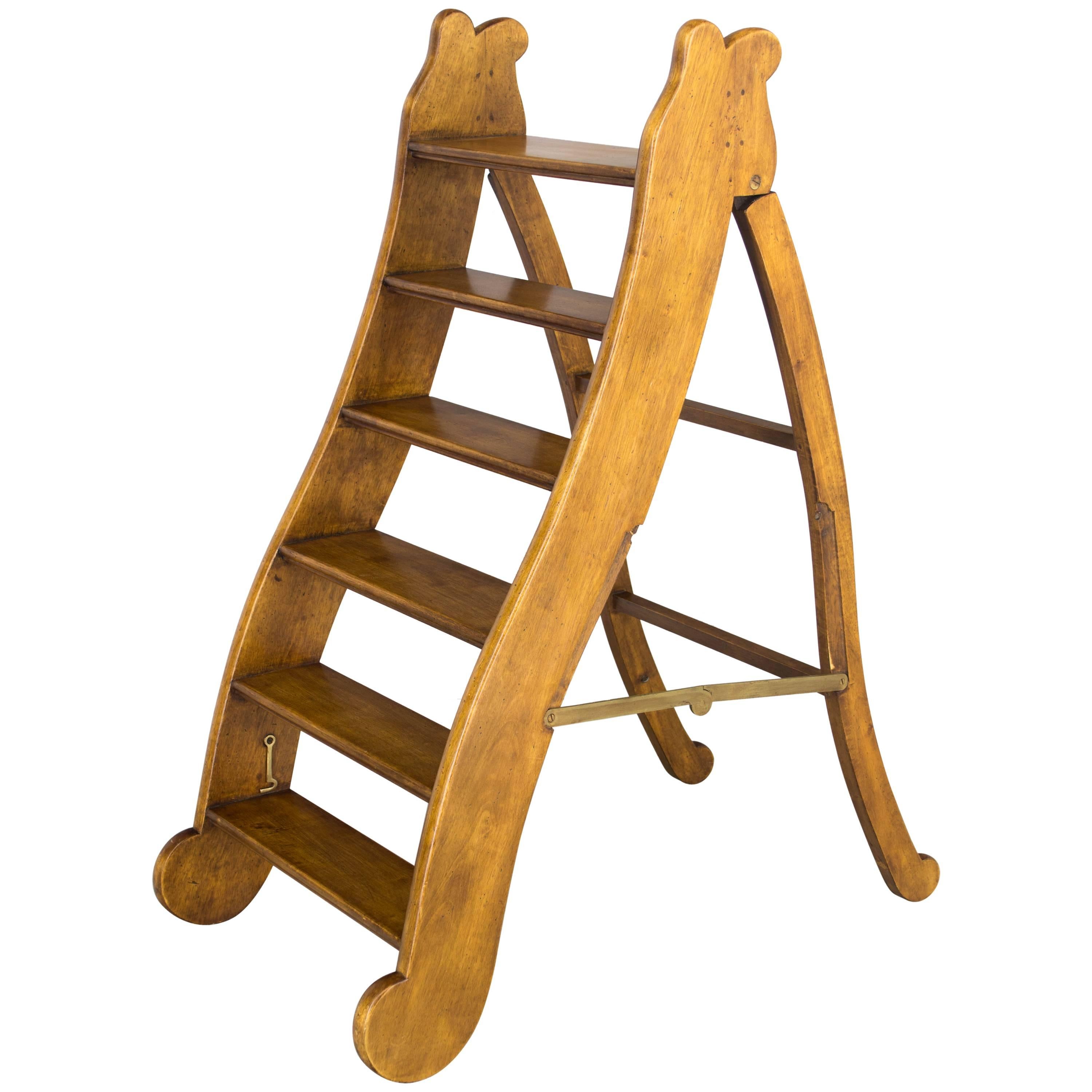 19th Century French Library Ladder