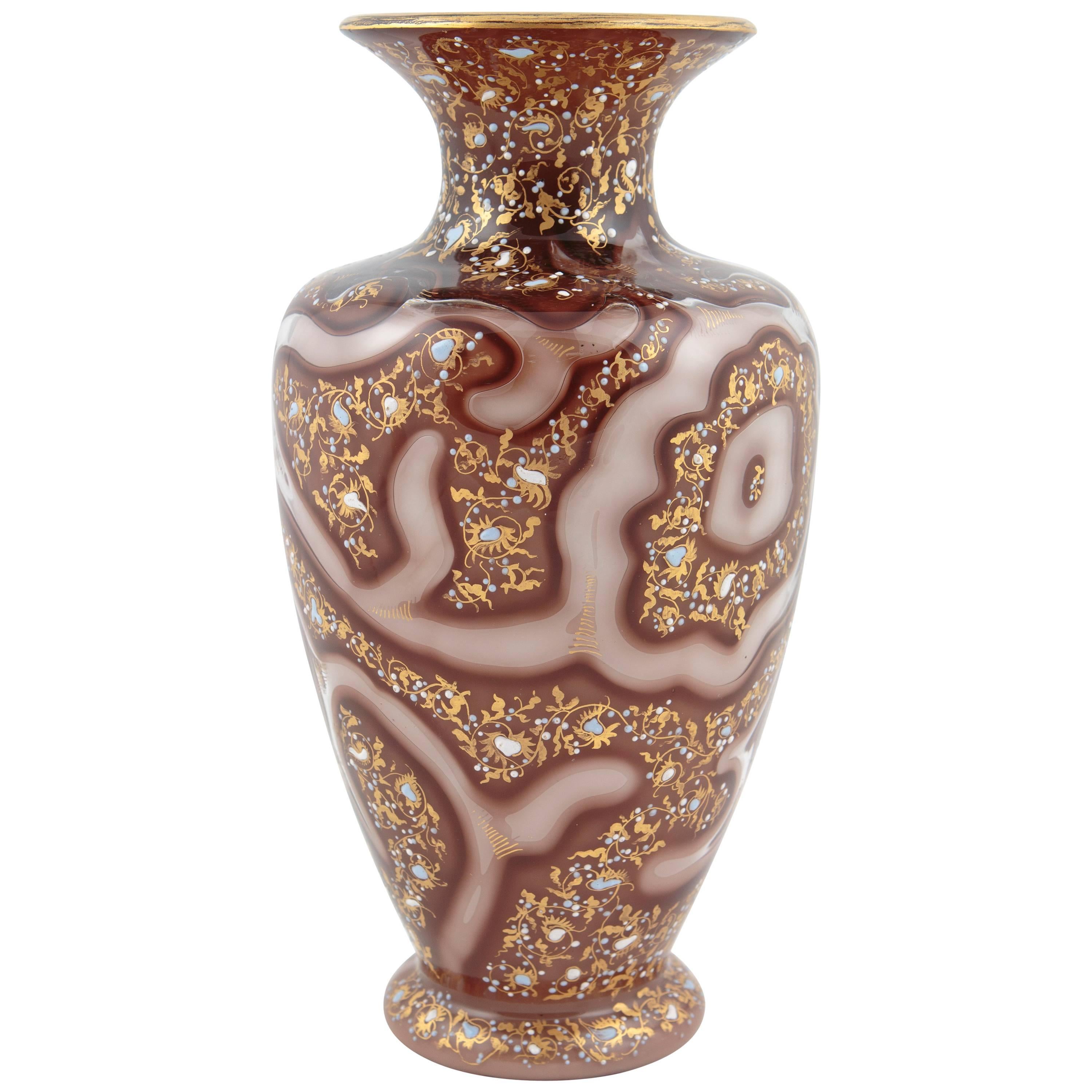 Loetz Decorative ‘Octopus Vase’ in Gold For Sale