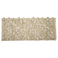 Retro  Unusual Wall Hanging or Bed Headboard with this Flower Rug