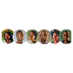 Plate Set by Kehinde Wiley