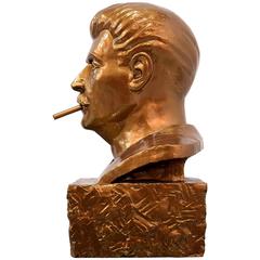 Retro Smokin' Joe Stalin Sculpture by Frank Kozik