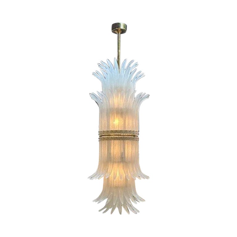 Large Scale "Plume" Art Deco Style Chandelier For Sale
