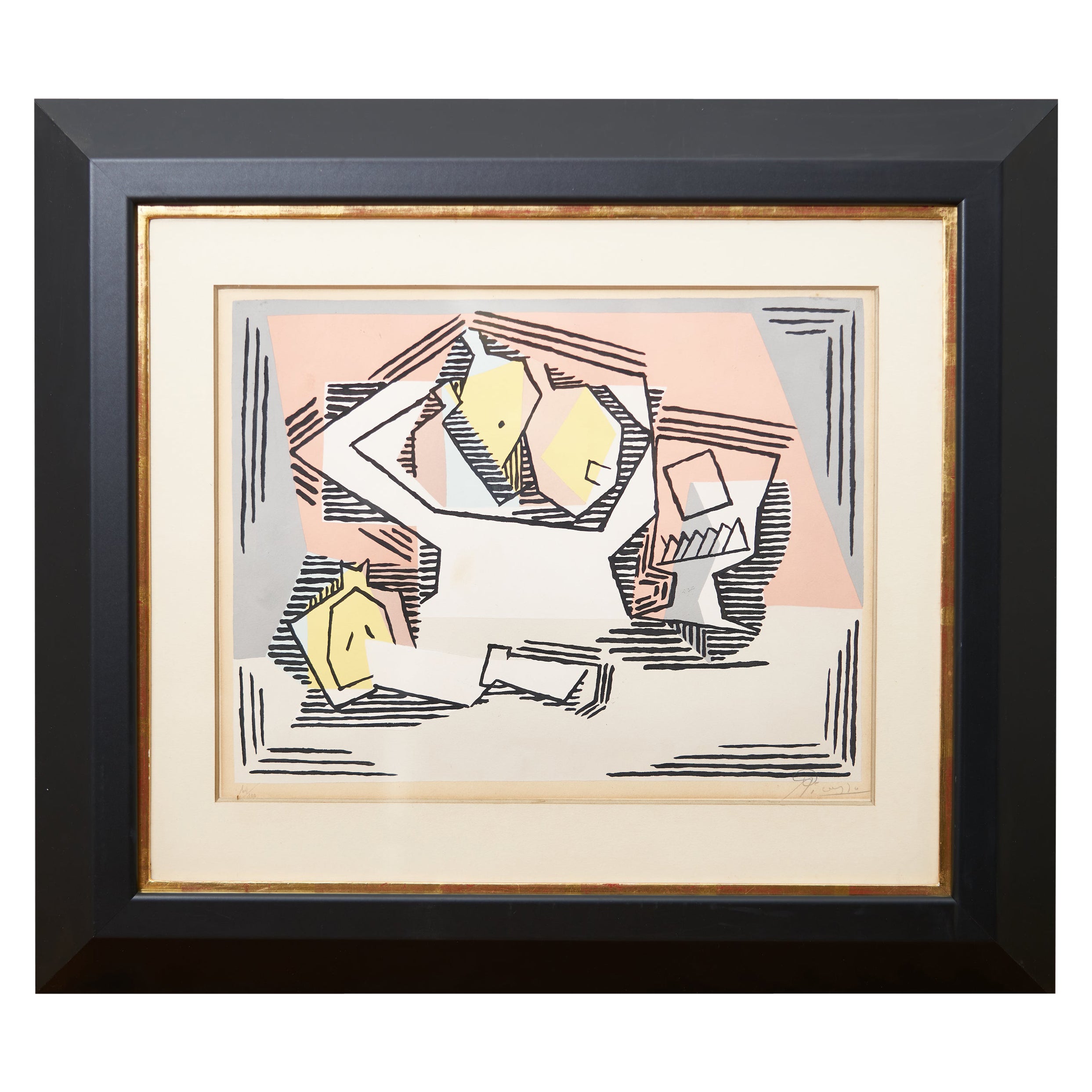 Pablo Picasso (d'après) peint au pochoir à la main embelli à la main 1922.  en vente