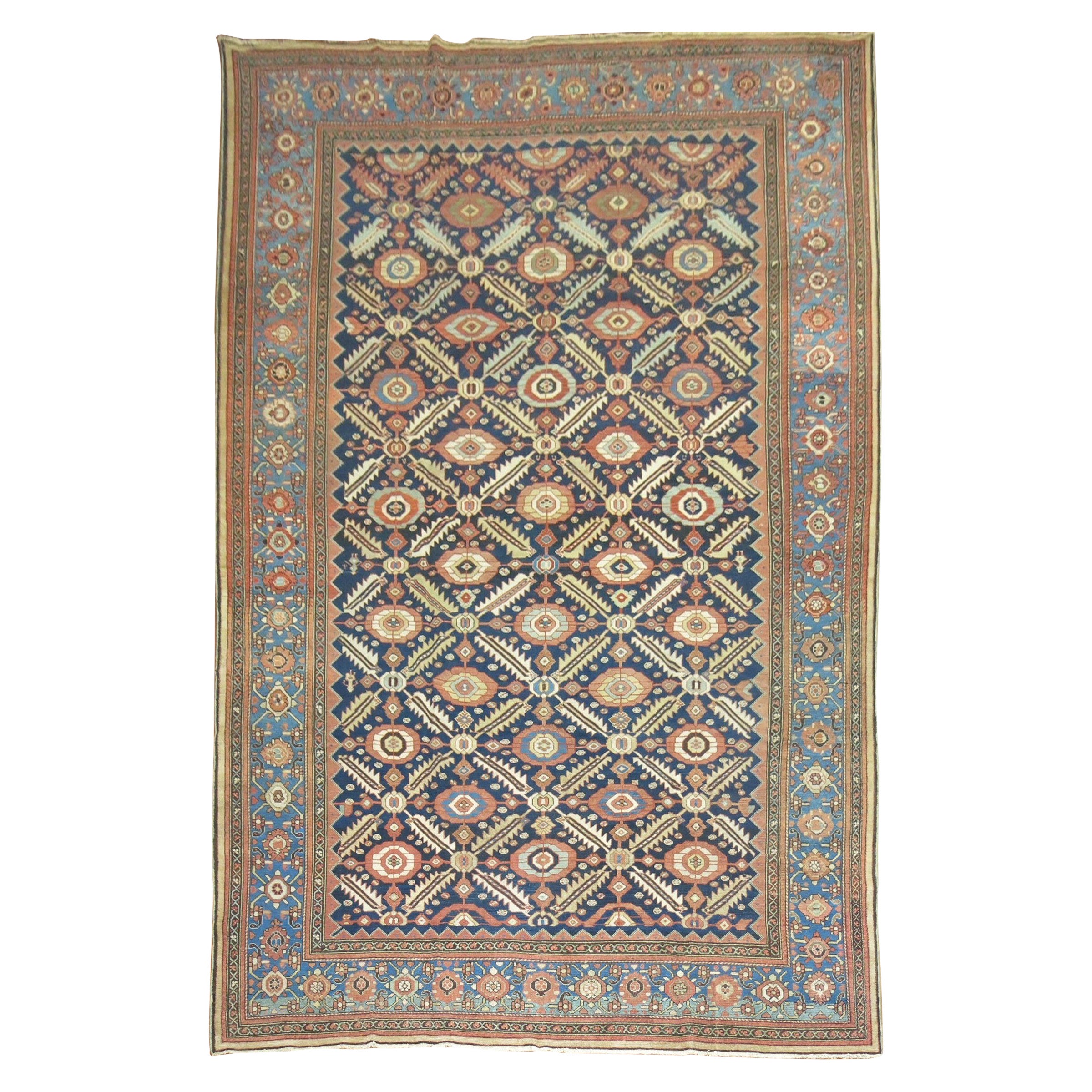 Zabihi Collection Tribal Large Antique Malayer Rug For Sale