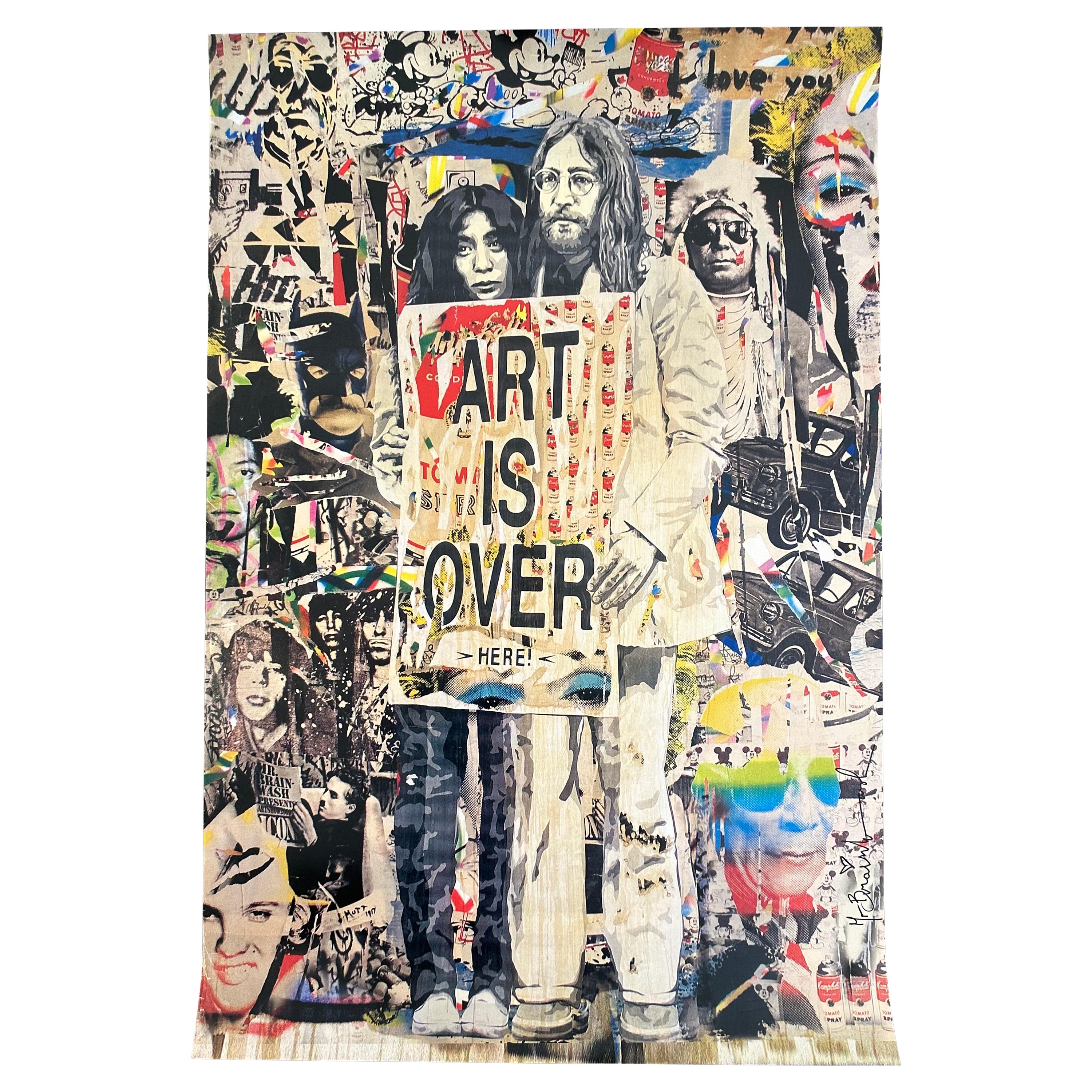 John Lennon & Yoko Ono Art Poster from the ICONS Exhibit by Mr. Brainwash For Sale