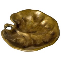 Vintage Graham Bronze Leaf Vide-Poche, Valet Tray or Vanity Dish