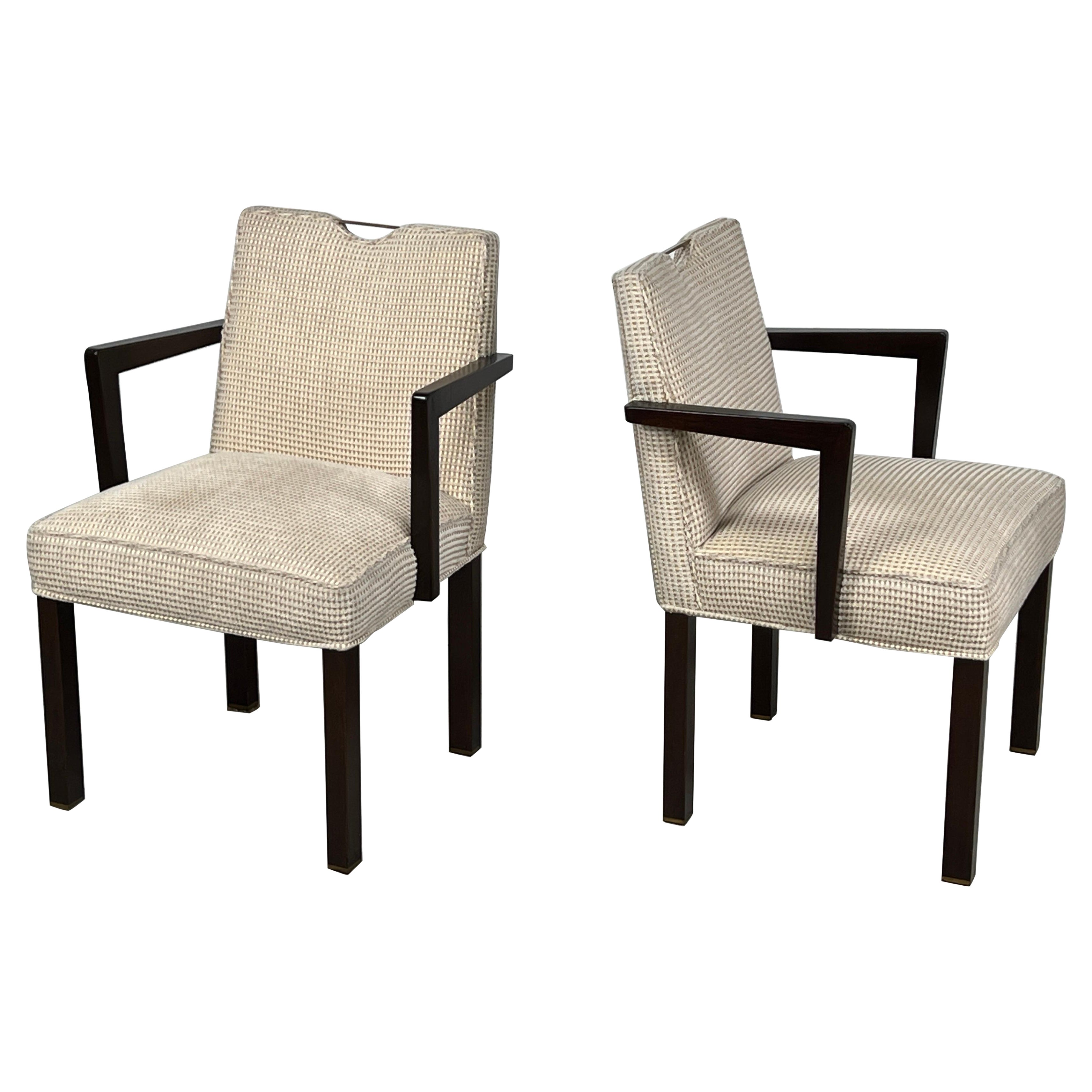Pair of Dunbar Armchairs by Edward Wormley  For Sale