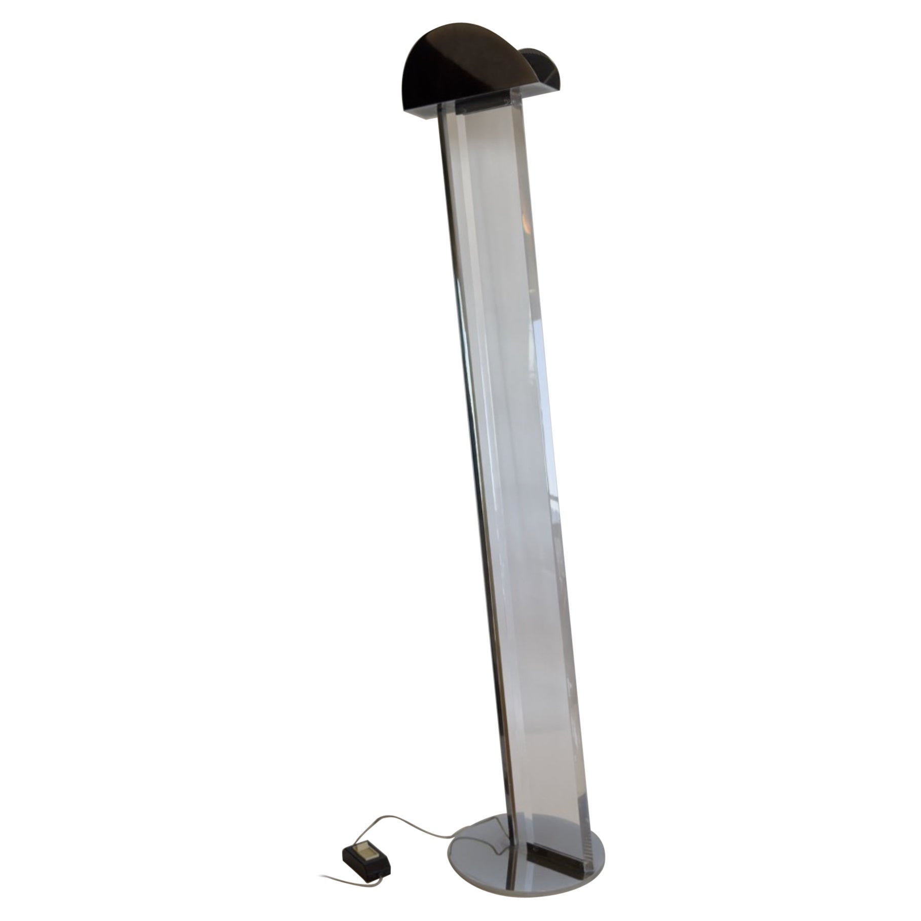 A postmodern floor lamp by Frederick Ramond, signed, 20th century. For Sale