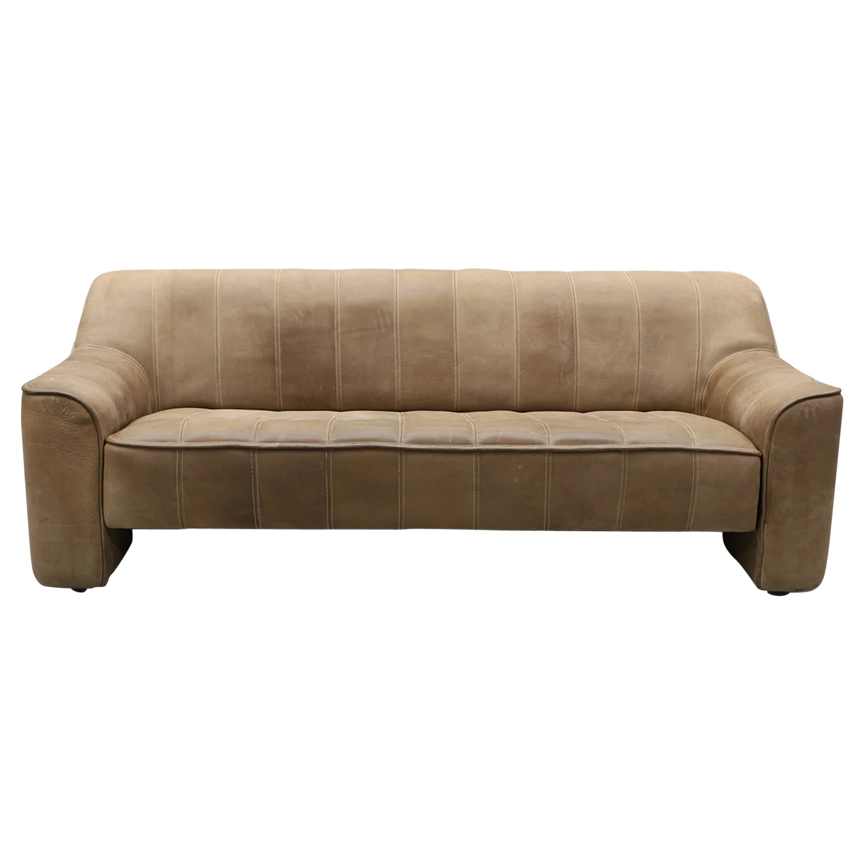 Desede Ds 44 Ausziehbares, ausziehbares Sofa aus Buffalo-Leder mit drei Sitzen im Angebot