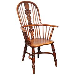 Yew Wood Windsor Armchair