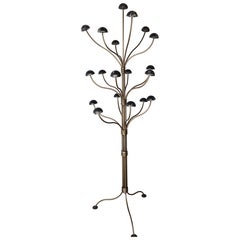 Used Bronze 19 Arm Millinery Hat Display Rack