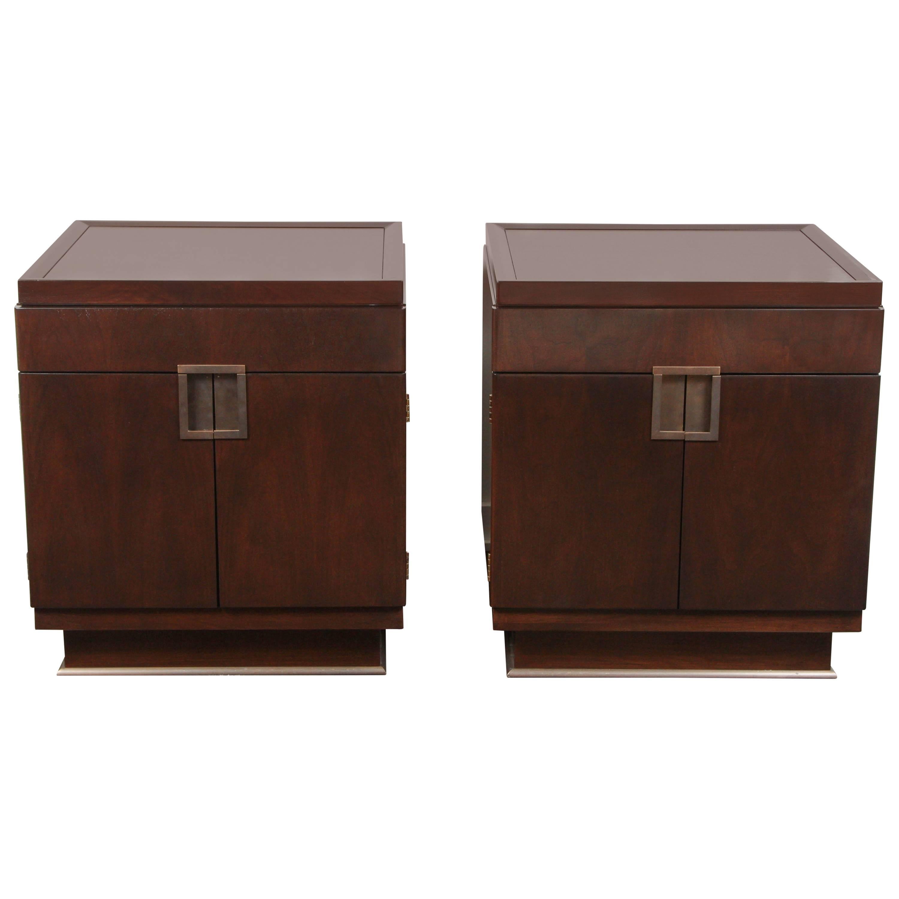 Pair of Boxer Chests by William Sofield for Baker
