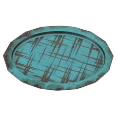 Vintage WMF, Germany. Art Deco "Ikora" tray with abstract design.