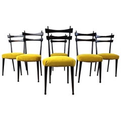 Retro Mid century  italian dining chairs, 1950s