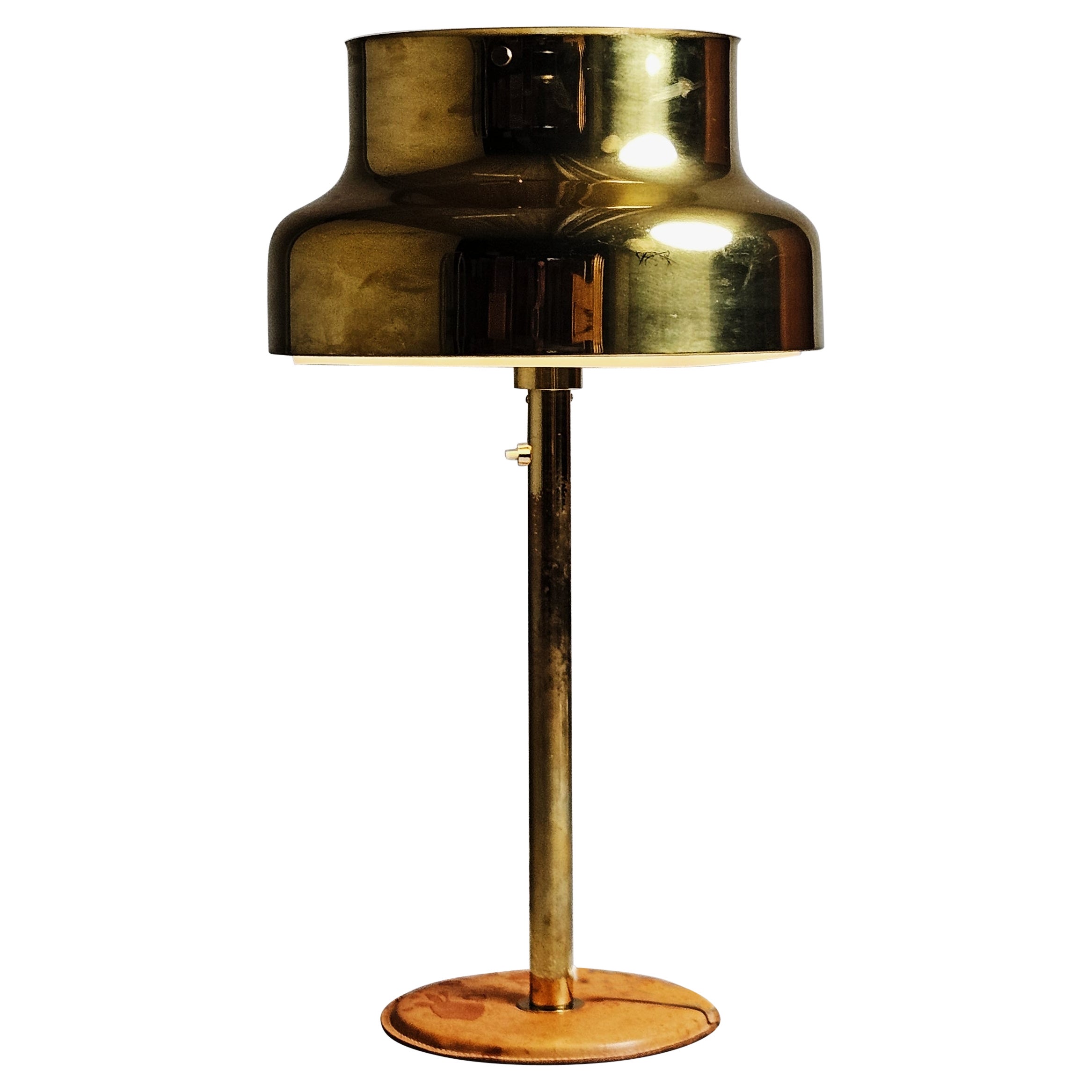 Scandinavian modern brass table lamp 'Bumling' by Anders Pehrson, Sweden, 1960s For Sale