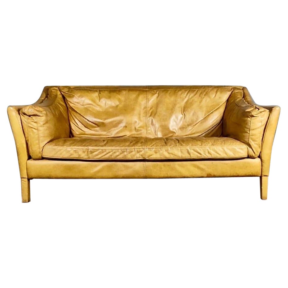 Timothy Oulton Reggio Halo Dreisitzer-Sofa aus Leder