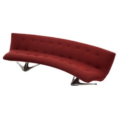 Vladimir Kagan Unicorn sofa for Kagan Designs, 1967.  Very Rare.  One Owner. 