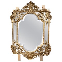 French Louis XV Giltwood Mirror