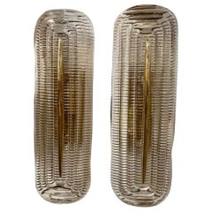 Used Murano Ribbed Wall Sconces