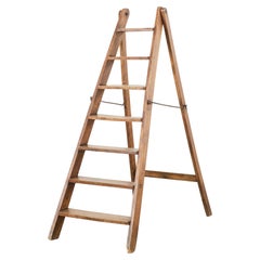Used 19th Century French Folding Library Step Ladder