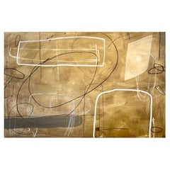 Light Hearted by Murray Duncan, Mischtechnik auf Leinwand, abstrakt, geometrisch, modern