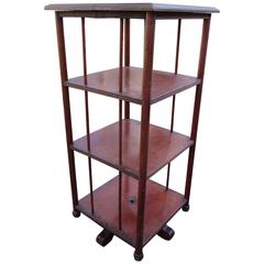 19th Century Victorian Mahogany Revolving Stand