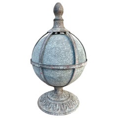 Retro Classical Metal Orb Garden Finial