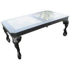 Gampel Stoll Elephant Dining Table Fretwork Tusk Chinese Chippendale Chinoiserie