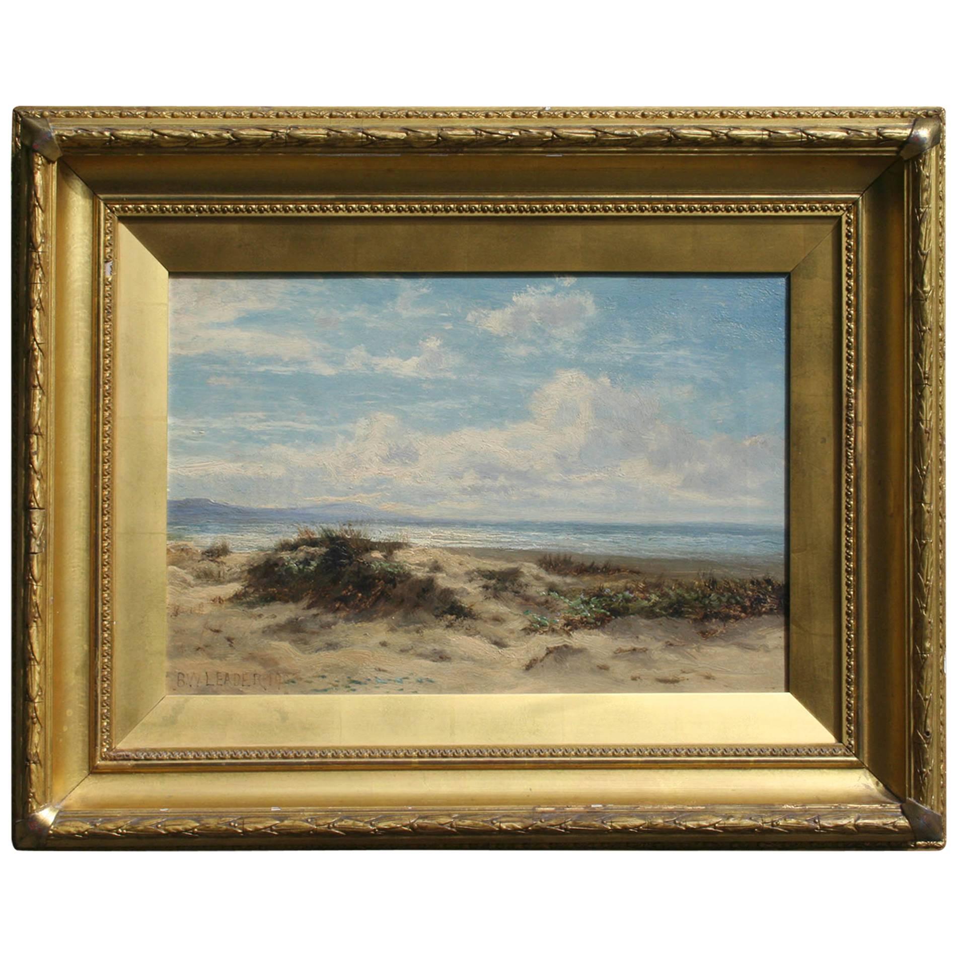 Welsh Coastal Painting by B.W. Leader For Sale