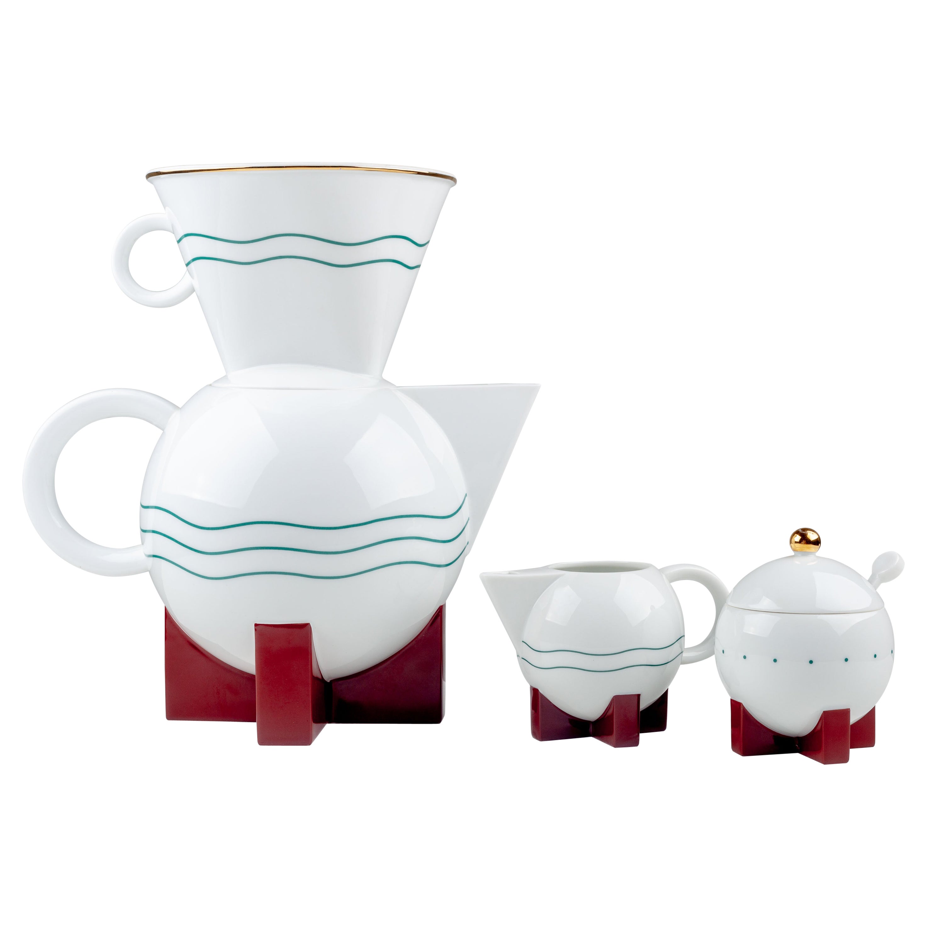 Big Dripper Coffee Set by Michael Graves for Swid Powell, 1987 USA