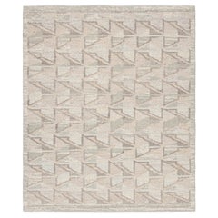 Alfombra de estilo escandinavo de Rug & Kilim con motivos geométricos beige-marrón y gris