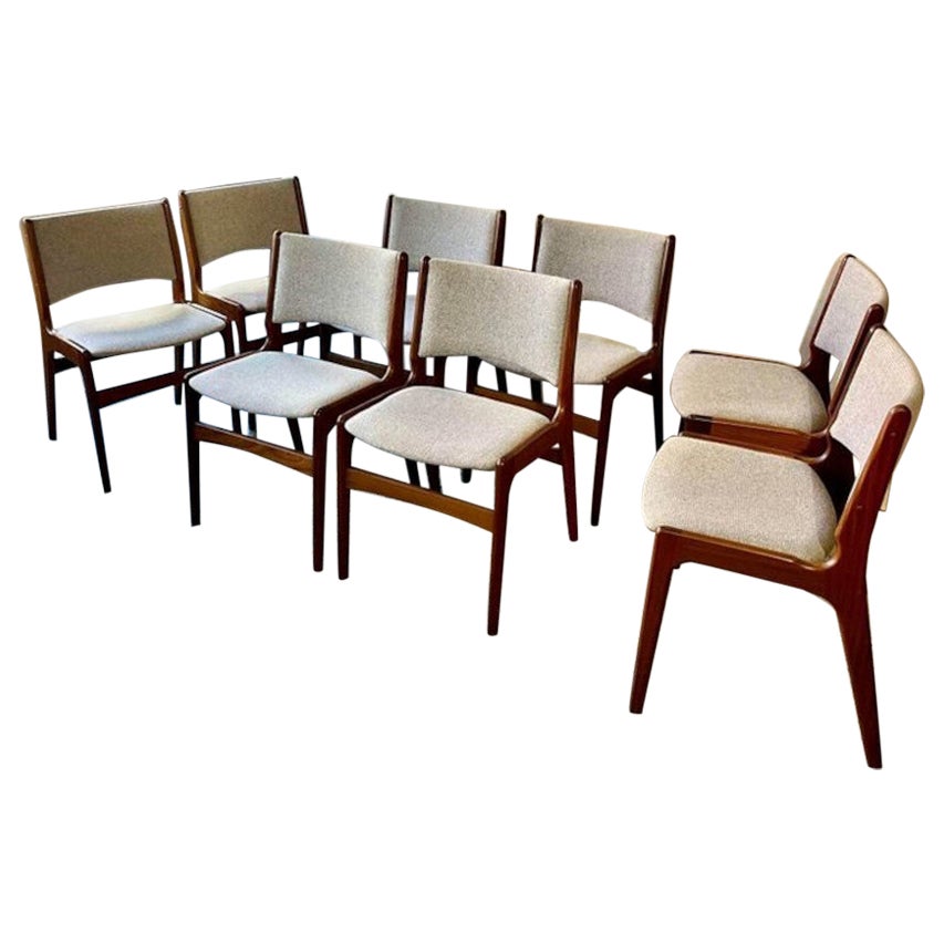 1960's Danish Afromosia Teak Dining Chairs