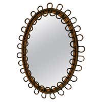 Arcoroc Vintage Moa Rattan Mirror 59 cm Rattan Arcoroc Vintage Moa Rattan Mirror 59 cm Rattan