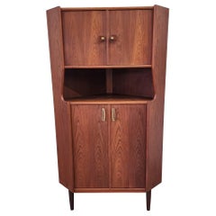 Used Danish Teak 1950s Corner Cabinet