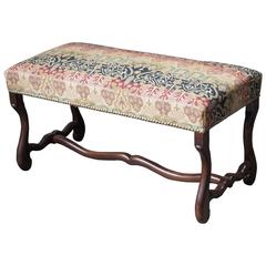 Late 19th Century French Upholstered Bench