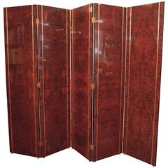 Paravent en bois Art déco espagnol de style haut de gamme