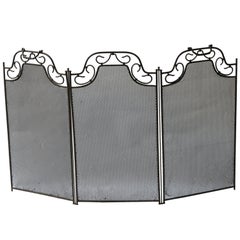 Antique French Art Deco Period Fireplace Screen